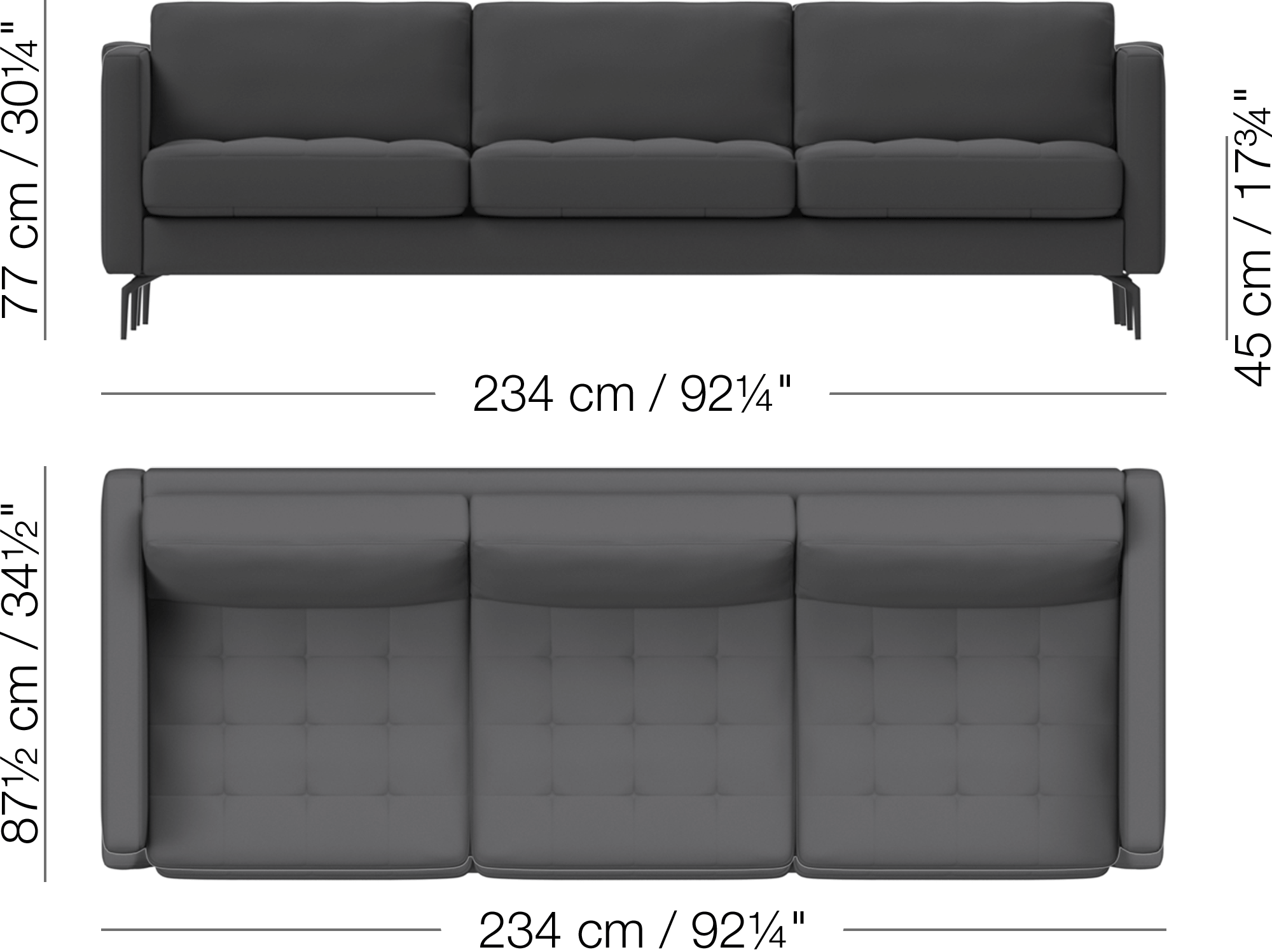 Osaka 3人掛けソファ | sofa | Osaka | Anders Nørgaard | ボーコンセプト